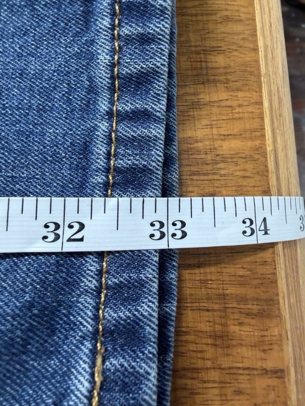 Levis 511 Jeans 34x34 fits 34x33) Men’s Blue Denim Slim Fit Straight Medium Wash - Picture 5 of 6